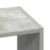 2 db betonszürke szerelt fa könyvespolcok halmozható 30x30x80cm