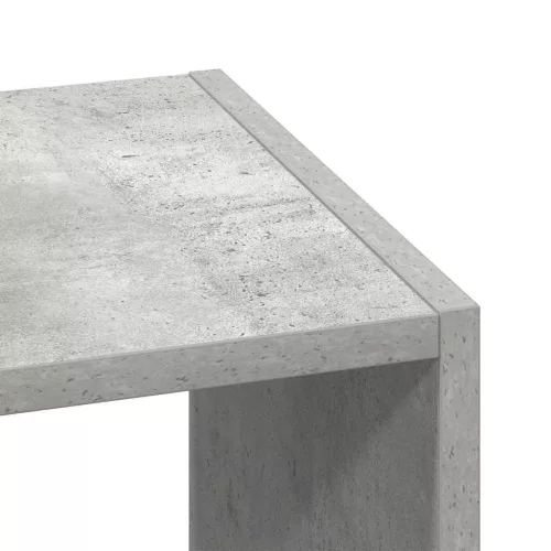 2 db betonszürke szerelt fa könyvespolcok halmozható 30x30x80cm