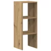 Kézműves tölgy szerelt fa könyvespolc halmozható 30x30x80 cm