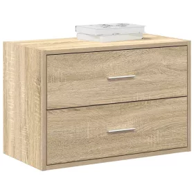   Szekrény 2 fiókkal Sonoma tölgy 60x31x40 cm gépi forgácsolt fa
