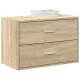 Szekrény 2 fiókkal Sonoma tölgy 60x31x40 cm gépi forgácsolt fa