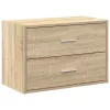 Szekrény 2 fiókkal Sonoma tölgy 60x31x40 cm gépi forgácsolt fa