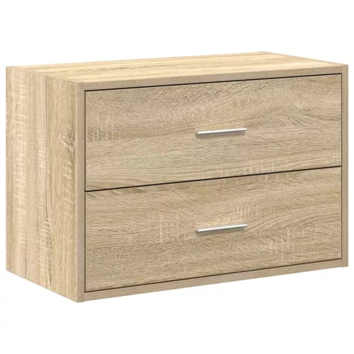 Szekrény 2 fiókkal Sonoma tölgy 60x31x40 cm gépi forgácsolt fa