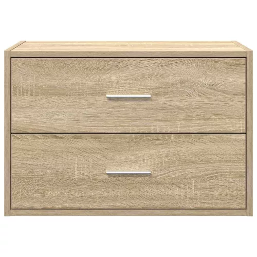 Szekrény 2 fiókkal Sonoma tölgy 60x31x40 cm gépi forgácsolt fa