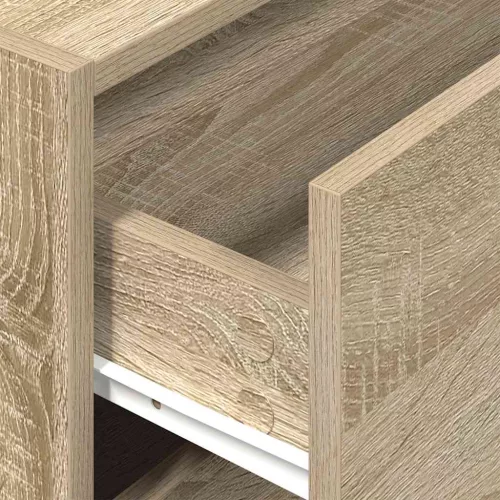 Szekrény 2 fiókkal Sonoma tölgy 60x31x40 cm gépi forgácsolt fa
