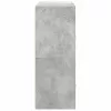 Szekrények 2 fiókkal 2 db betonszürke 60x31x40 cm gépelt fa