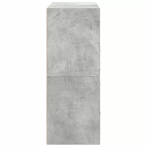 Szekrények 2 fiókkal 2 db betonszürke 60x31x40 cm gépelt fa