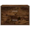 Szekrény 2 fiókkal füstölt tölgy 60x31x40 cm gépi forgácsolt fa