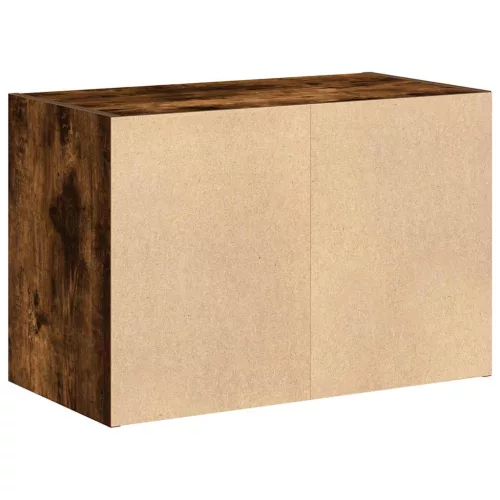Szekrény 2 fiókkal füstölt tölgy 60x31x40 cm gépi forgácsolt fa