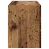Antik fa színű szerelt fa szekrény 2 fiókkal 60 x 31 x 40 cm