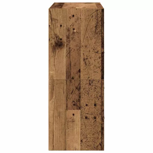 2 db antik fa szerelt fa szekrény 2 fiókkal 60 x 31 x 40 cm