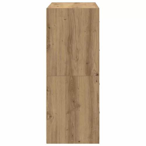 2 db kézműves tölgy szerelt fa szekrény 2 fiókkal 60x31x40 cm