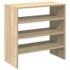 2 db sonoma tölgy cipőtartó állvány halmozható 60 x 30 x 30,5cm