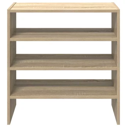 2 db sonoma tölgy cipőtartó állvány halmozható 60 x 30 x 30,5cm
