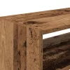 2 db antik fa színű cipőtartó állvány halmozható 60x30x30,5 cm