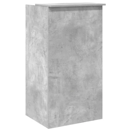 Recepciós pult betonszürke 55x50x103,5 cm szerelt fa