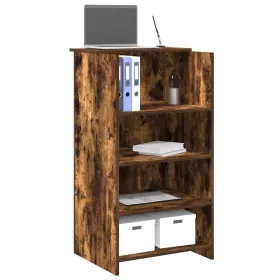Recepciós pult füstös tölgy 55x50x103,5 cm szerelt fa