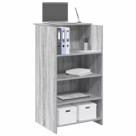Recepciós pult szürke sonoma 55x50x103,5 cm szerelt fa