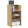 Recepciós pult kézműves tölgy 55x50x103,5 cm szerelt fa