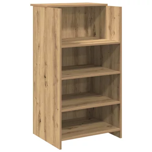 Recepciós pult kézműves tölgy 55x50x103,5 cm szerelt fa