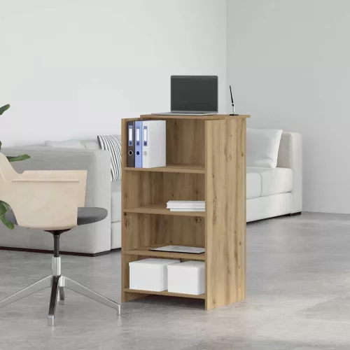 Recepciós pult kézműves tölgy 55x50x103,5 cm szerelt fa