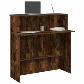Recepciós pult füstös tölgy 100x50x103,5 cm szerelt fa