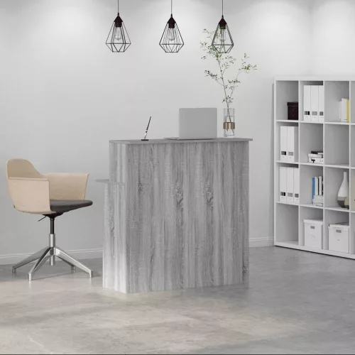 Recepciós pult szürke sonoma 100x50x103,5 cm szerelt fa