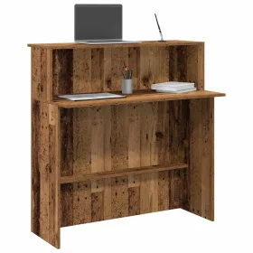 Recepciós pult antik fa 100x50x103,5 cm szerelt fa