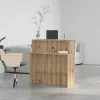 Recepciós pult kézműves tölgy 100x50x103,5 cm szerelt fa
