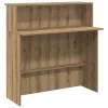 Recepciós pult kézműves tölgy 100x50x103,5 cm szerelt fa