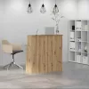 Recepciós pult kézműves tölgy 100x50x103,5 cm szerelt fa
