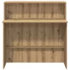 Recepciós pult kézműves tölgy 100x50x103,5 cm szerelt fa