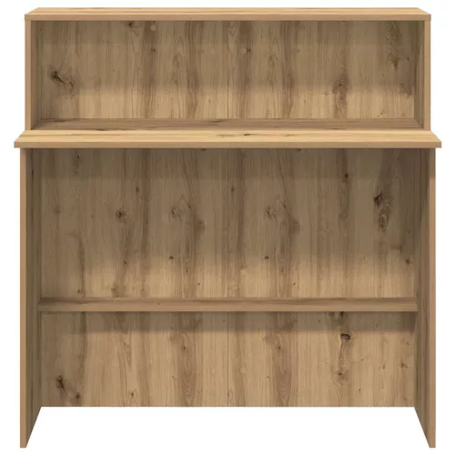 Recepciós pult kézműves tölgy 100x50x103,5 cm szerelt fa