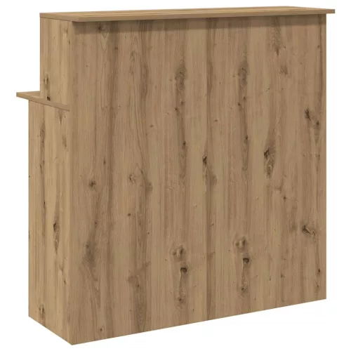 Recepciós pult kézműves tölgy 100x50x103,5 cm szerelt fa