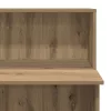 Recepciós pult kézműves tölgy 100x50x103,5 cm szerelt fa