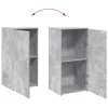 Tároló szekrény betonszürke 50x45x103,5 cm szerelt fa