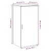Tároló szekrény antik fa 50x45x103,5 cm szerelt fa