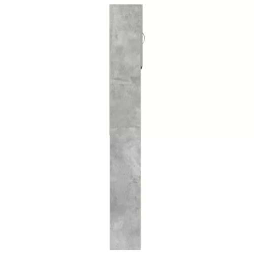 Betonszürke szerelt fa mosógépszekrény 64 x 24 x 190 cm