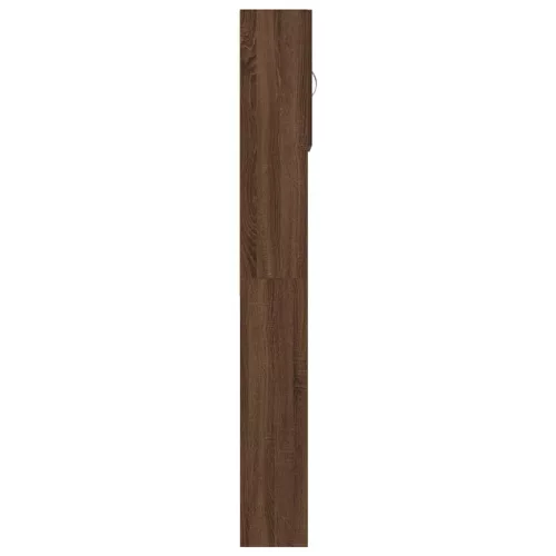 Barna tölgy szerelt fa mosógépszekrény 64 x 24 x 190 cm