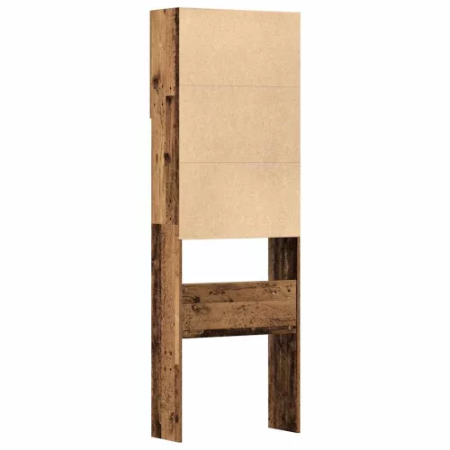 Antik fa szerelt fa mosógépszekrény 64 x 24 x 190 cm