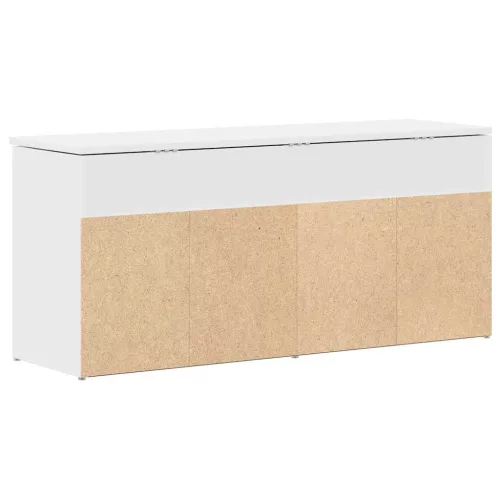 Fehér szerelt fa cipőpolc 102x30,5x45 cm