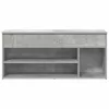 Betonszürke szerelt fa cipőpolc 102x30,5x45 cm