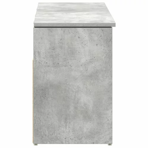 Betonszürke szerelt fa cipőpolc 102x30,5x45 cm