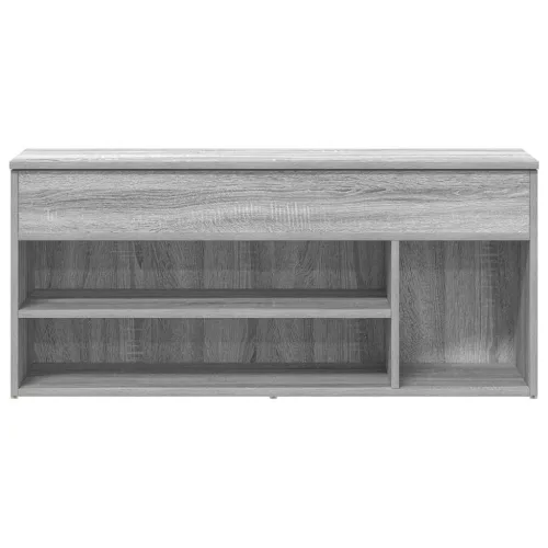 Szürke sonoma színű szerelt fa cipőpolc 102x30,5x45 cm