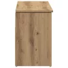 Kézműves tölgy színű szerelt fa cipőtároló pad 102x30,5x45 cm