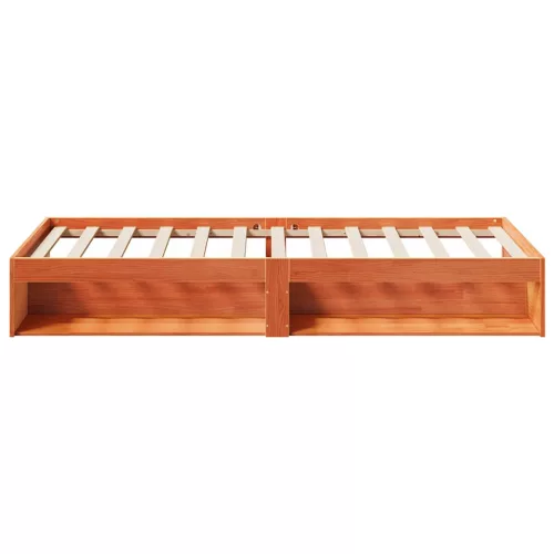 Kanapéágy ágy matrac viaszbarna 100x200 cm tömör fa fenyőfa