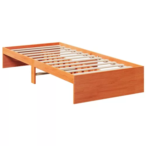 Kanapéágy ágy matrac viaszbarna 100x200 cm tömör fa fenyőfa