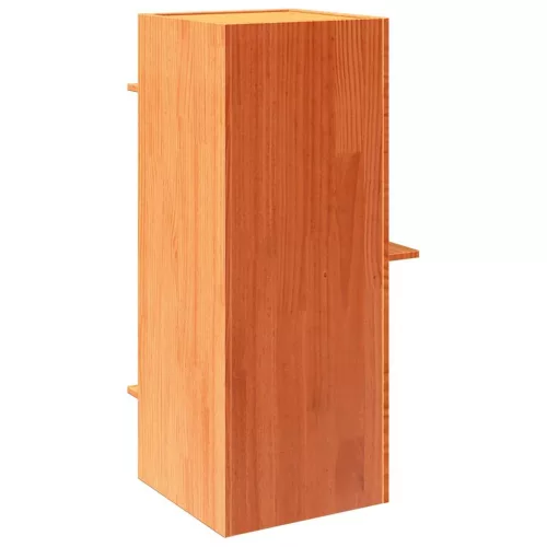 Macskaház viaszbarna 43x43x90 cm tömör fa fenyőfa