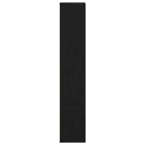 Fekete tölgy szerelt fa cipősszekrény 54 x 34 x 183 cm