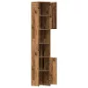 Antik fa színű szerelt fa fürdőszobaszekrény 30 x 30 x 183,5 cm